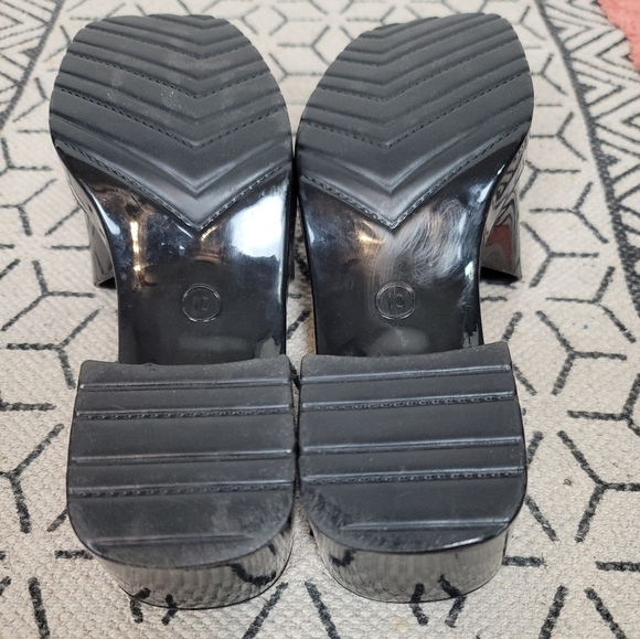 Urban Outfitters  UO Gina Platform Slide Sandals in Black, sz 10 - Picture 10 of 13